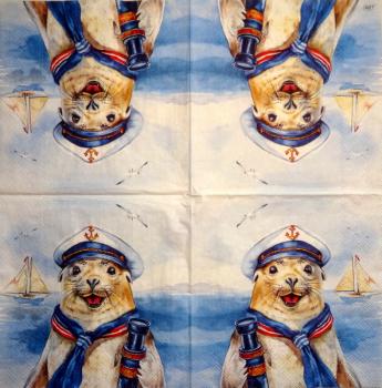 078 Seehund / Robbe - 3-lagig (